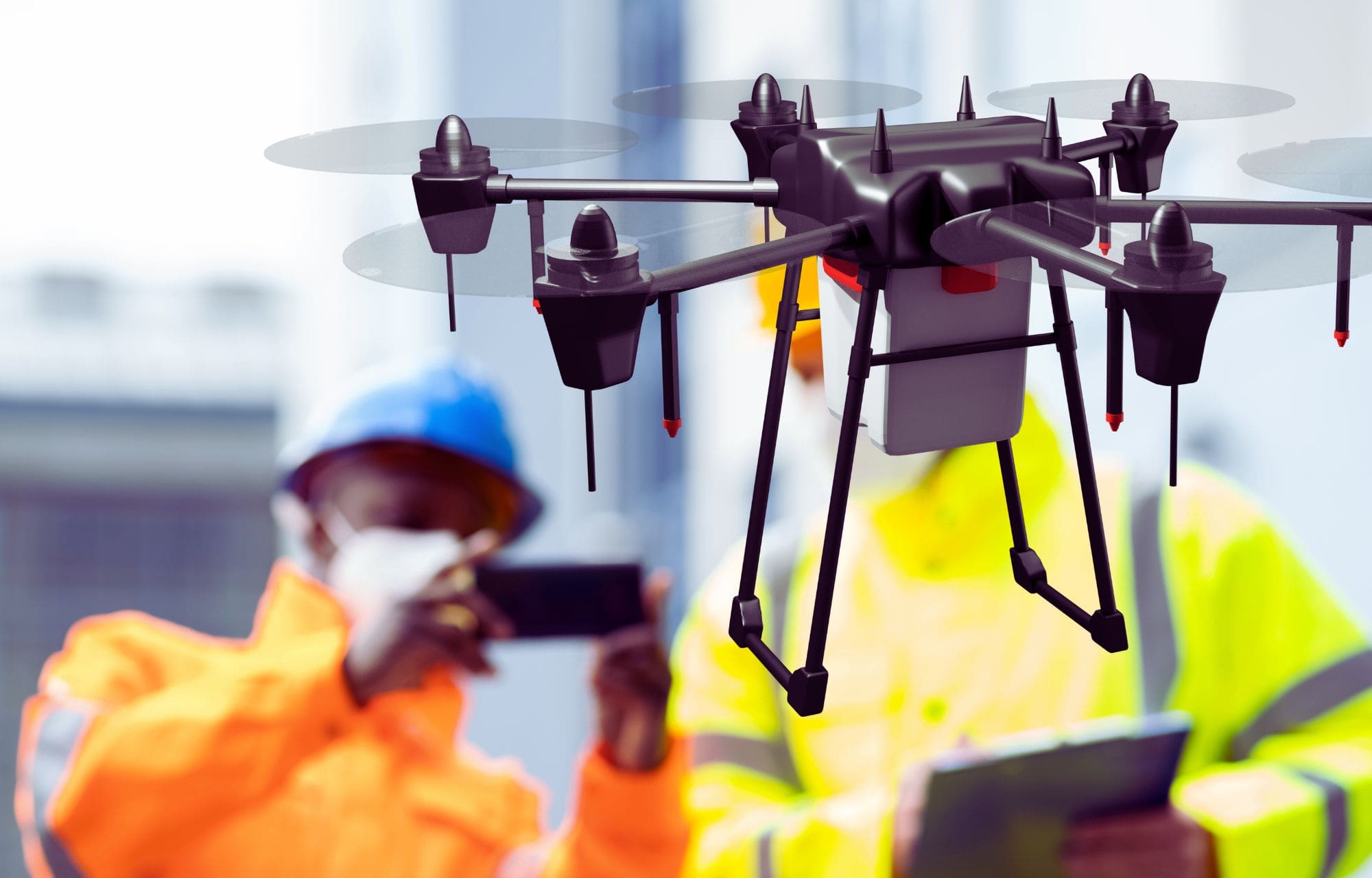 Wartung mit Drohnen an Gebäuden und Anlagen